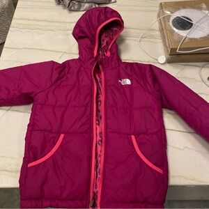 The North Face Toddler Girls Puffer Jacket Size 6T Reversible